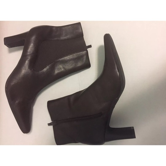 Vintage Leather Prediction brown pointed ankle boots 9.5 - Picture 2 of 8